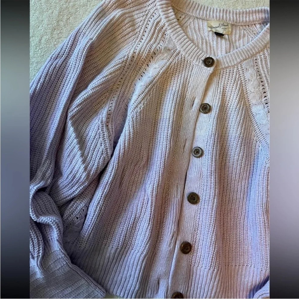 Universal Thread button-up cardigan. Purple ombré colors. Women’s medium - Picture 3 of 4